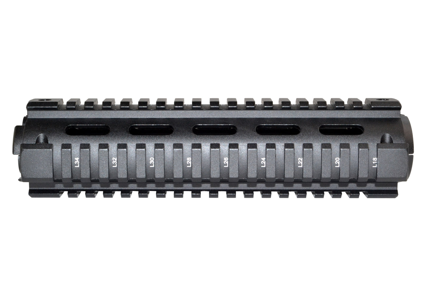 2 Piece Drop In Handguard Quad Rail Mount 8.75" Mid Length for .223 / 5.56