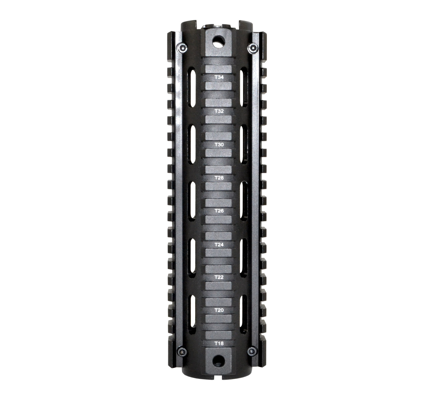 2 Piece Drop In Handguard Quad Rail Mount 8.75" Mid Length for .223 / 5.56