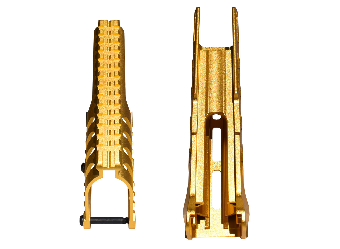 Rail Combo Set for Remington 870 12 Gauge Shotgun - Saddle Mount & Forend - Gold Aluminum