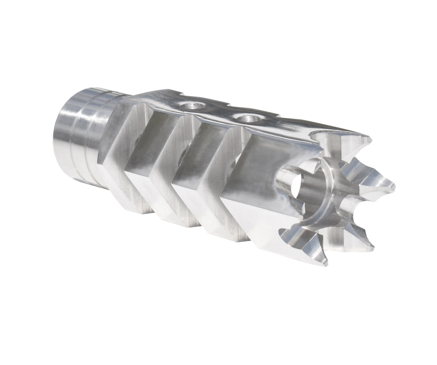 Tactical Competition Muzzle Brake Recoil Compensator for AR-10 LR 308, 5/8"x24 thread, Stainless Steel