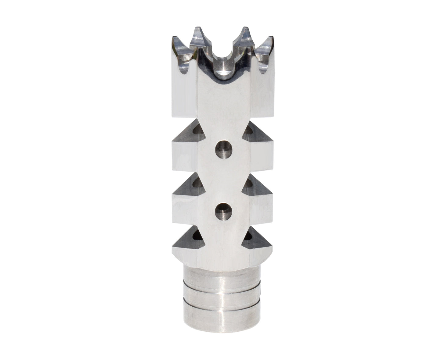 Tactical Competition Muzzle Brake Recoil Compensator for AR-10 LR 308, 5/8"x24 thread, Stainless Steel