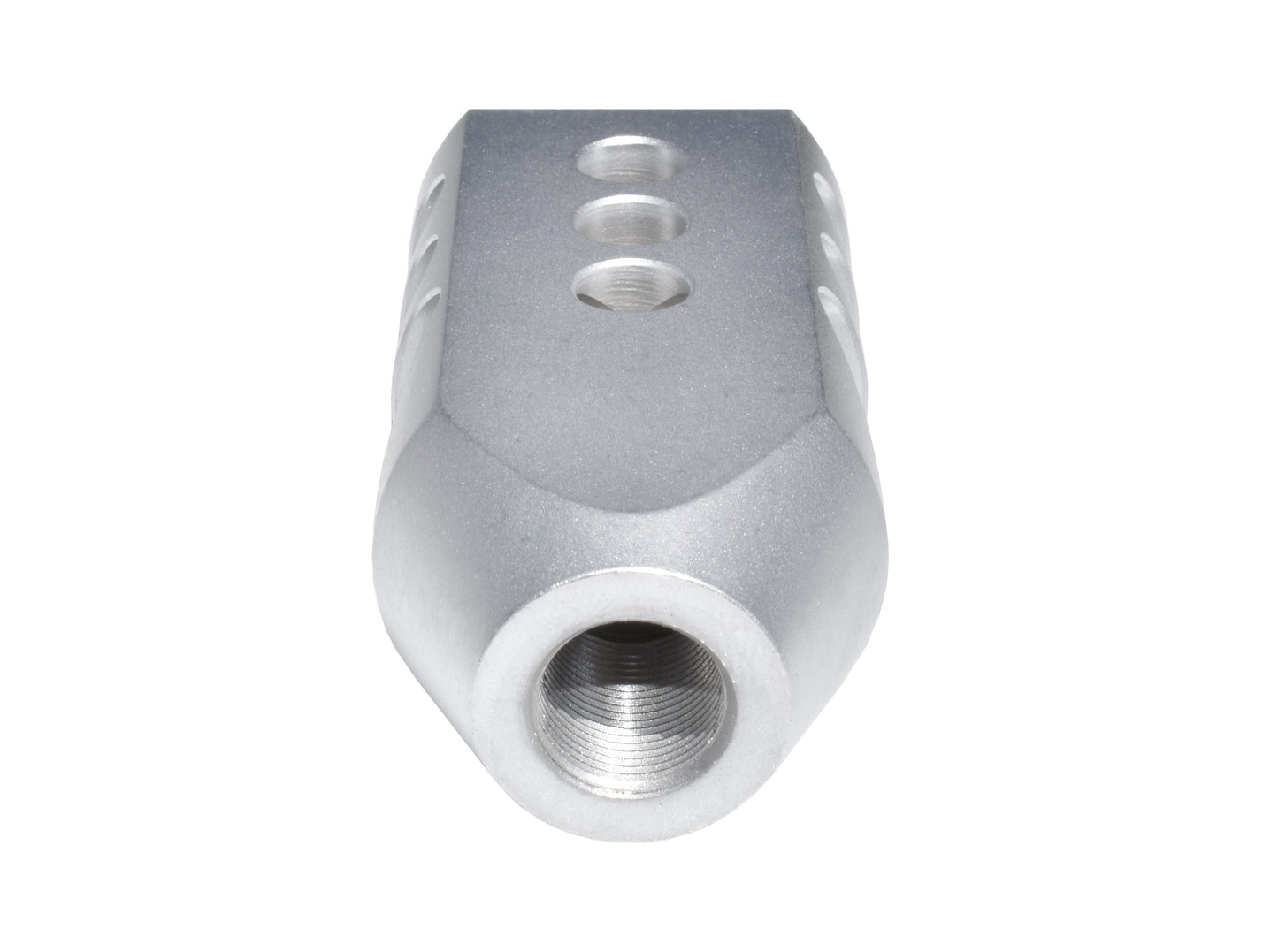 Competition Grade TankerMuzzle Brake Recoil Compensator for AR-15 .223/5.56 NATO, 1/2"x28 thread, Stainless Steel Matte