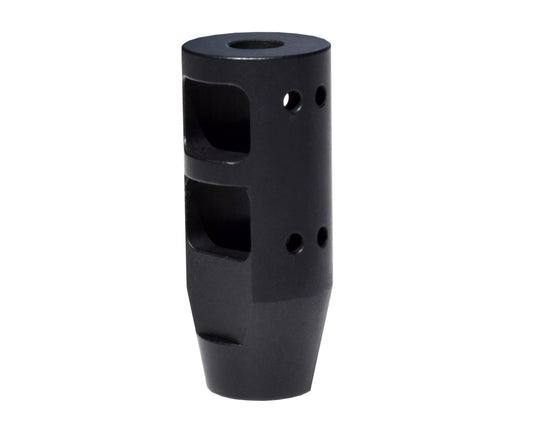 Competition Grade Muzzle Brake Recoil Compensator for AR 10 .308/7.62 NATO, 5/8"x24 thread, Steel with Black Phosphate finish