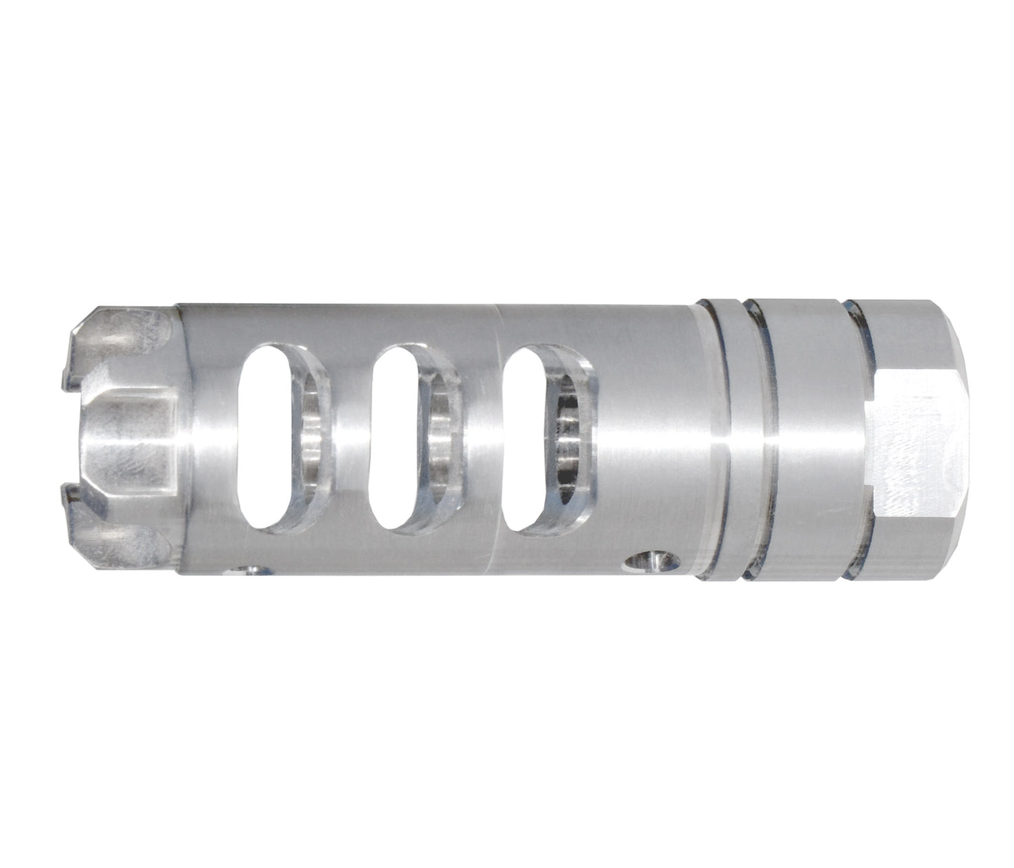 Stainless Steel muzzle brake 5/8″x24 .308/7.62 NATO