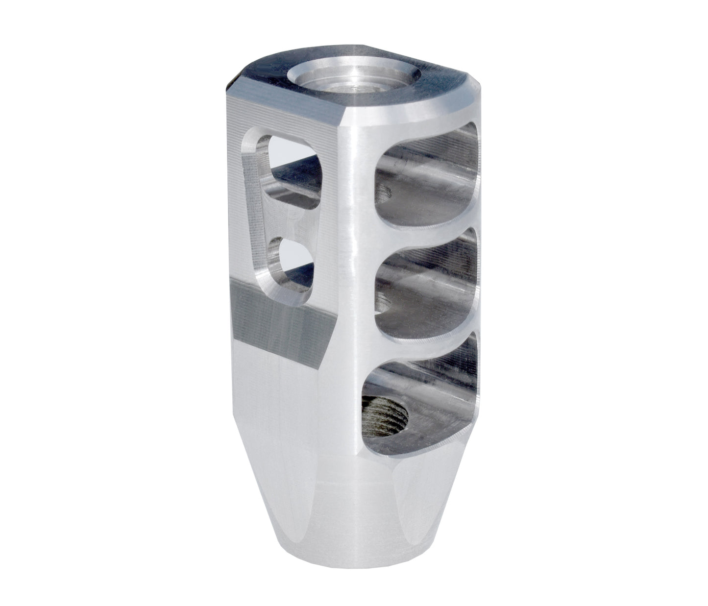 CNC Tanker Steel muzzle brake 49/64”x20, .50 Beowulf, Stainless Steel