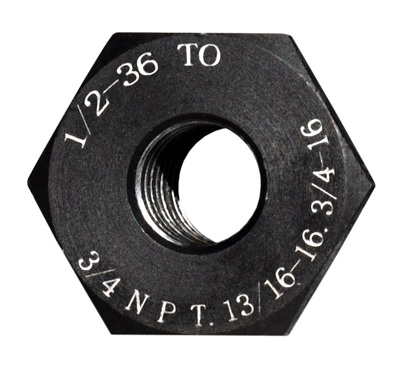 Barrel Muzzle Thread Adapter/Converter 1/2-36, to 3/4 NPT, 13/16-16, 3/4-16