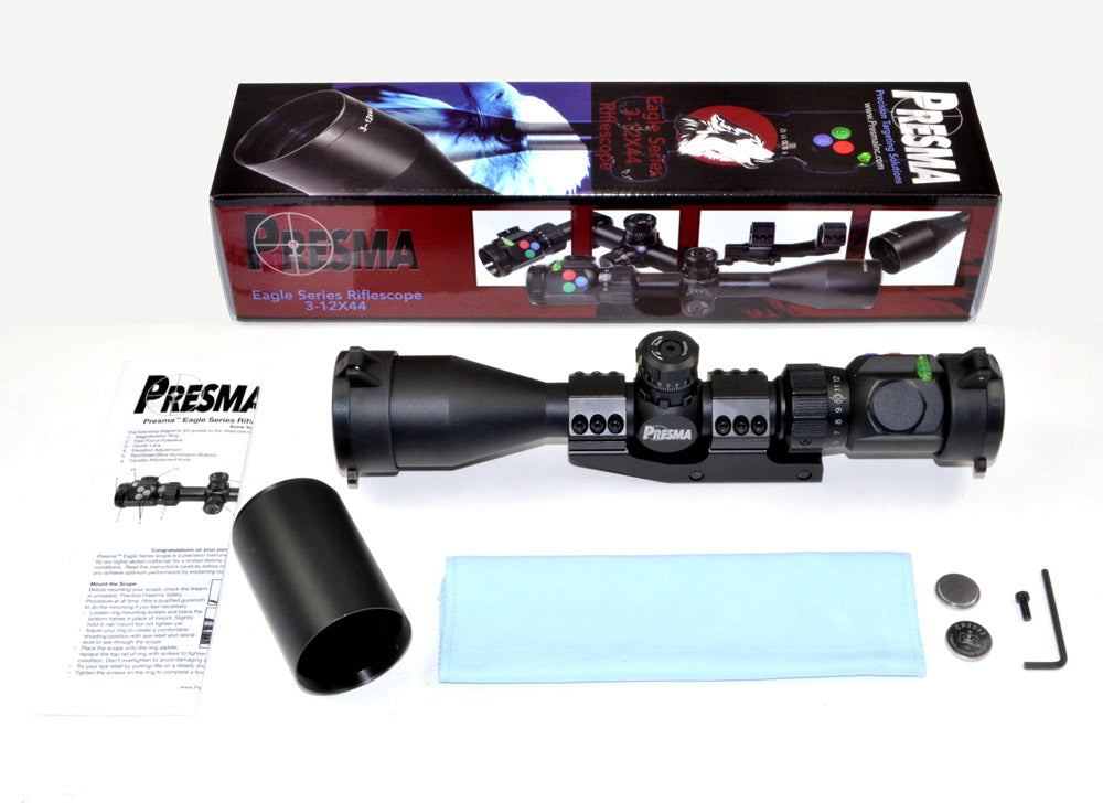 Presma® EX Professional Series 3-12X44 Precision Scope, RGB RXR Reticle