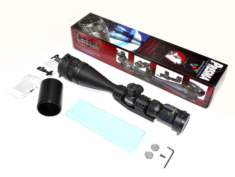 Presma® EX Professional Series 6-24X50 Precision Scope AO, RGB RXR Reticle