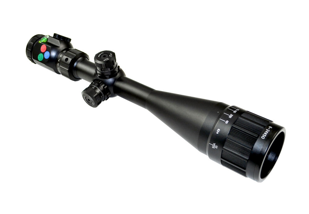 Presma® EX Professional Series 6-24X50 Precision Scope AO, RGB RXR Reticle