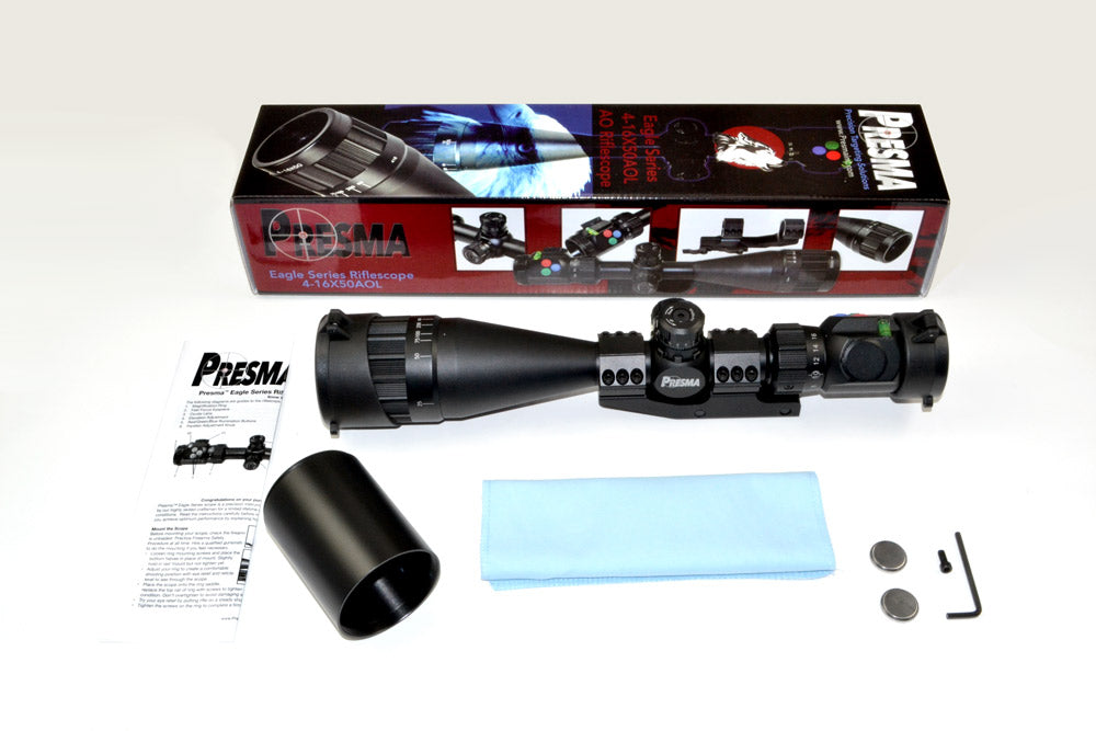 Presma® EX Professional Series 4-16X50 Precision Scope AO, RGB RXR Reticle