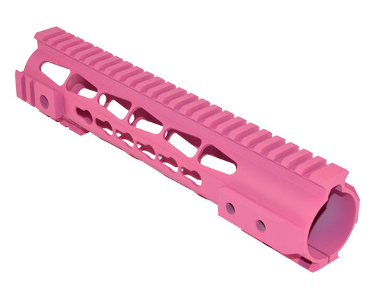 Presma® Gorilla Series LR .308 Free Float Keymod Handguard Rail, Cerakote Pink 10" Low Profile