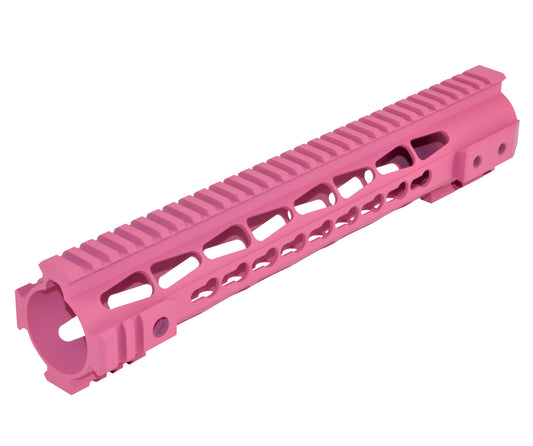 Presma® Gorilla Series LR .308 Free Float Keymod Handguard Rail, Cerakote Pink 12" Low Profile