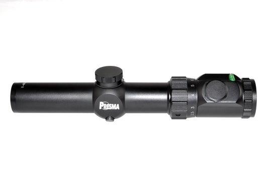 Presma® RXR6 Professional Series 1-6X28 Precision Scope, RGB RXR Glass Reticle