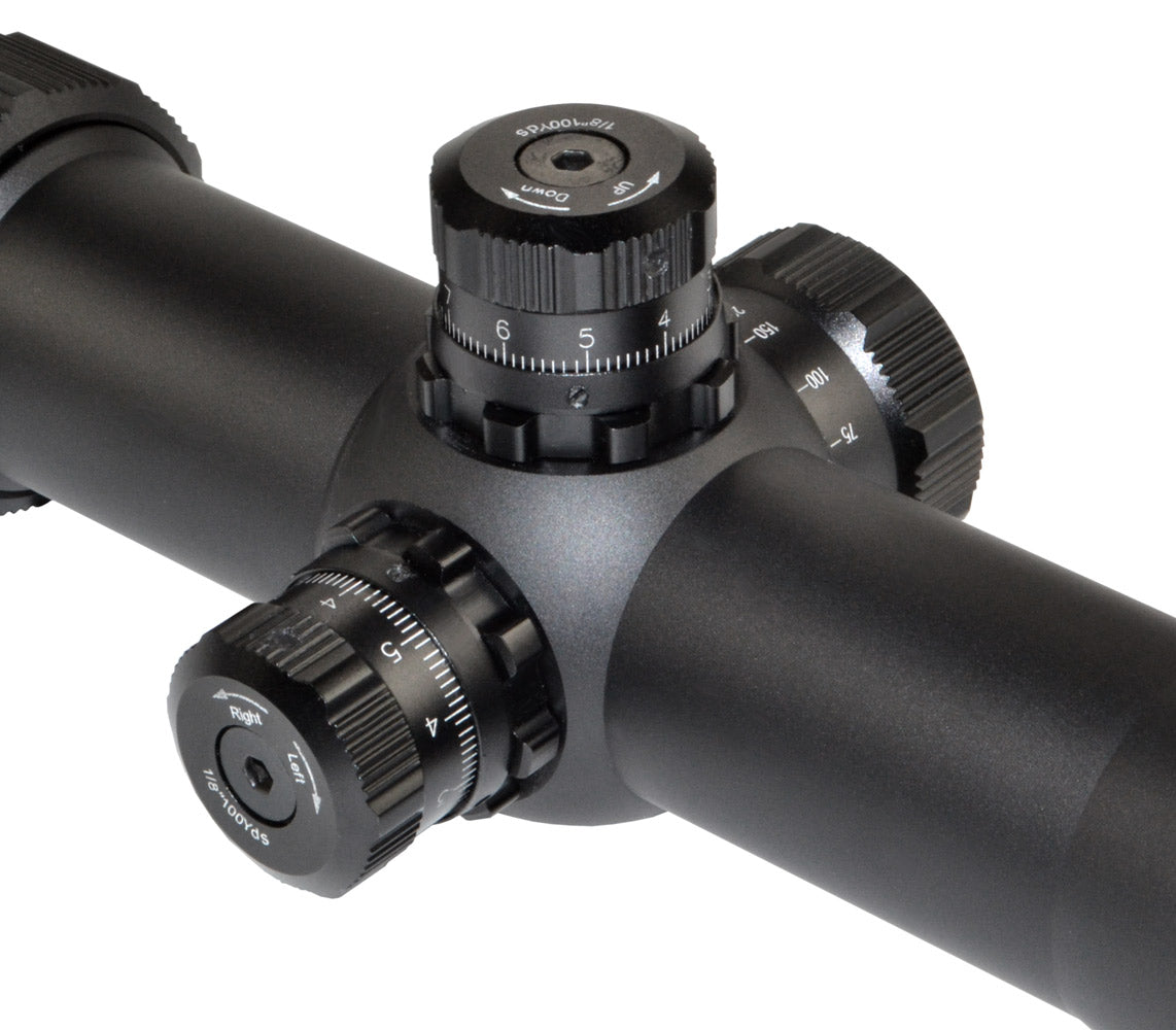 Presma® RXR6 Professional Series 3-18X50 Precision Scope, RGB RXR Glass Reticle