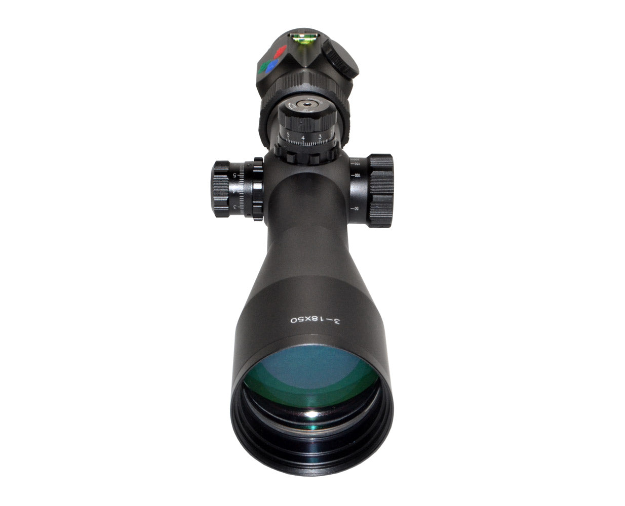 Presma® RXR6 Professional Series 3-18X50 Precision Scope, RGB RXR Glass Reticle