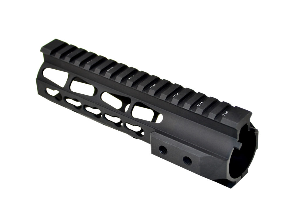 Presma® Jackal Series Free Float Handguard Quad Rail 7" Carbine Length with KeyMod for .223 and 5.56