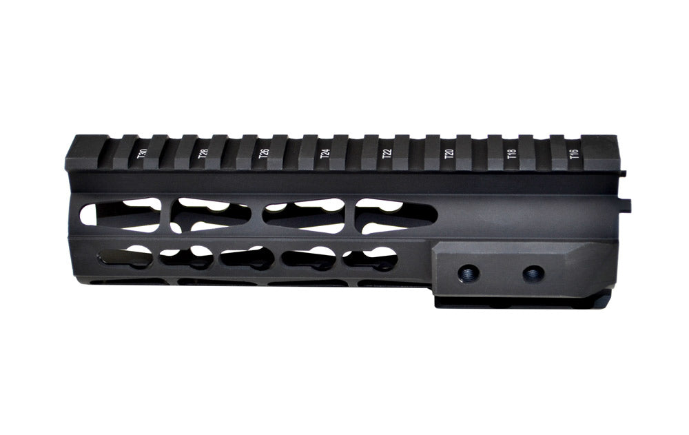 Presma® Jackal Series Free Float Handguard Quad Rail 7" Carbine Length with KeyMod for .223 and 5.56