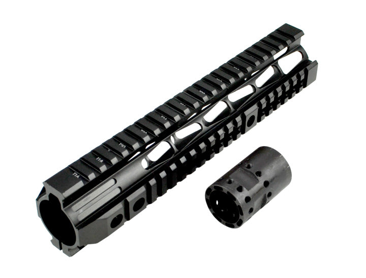 Presma® Kangaroo Series Free Float Handguard Quad Rail 10" Rifle Length for .223 and 5.56