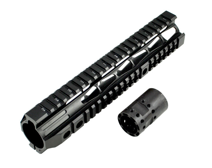 Presma® Kangaroo Series Free Float Handguard Quad Rail 10" Rifle Length for .223 and 5.56