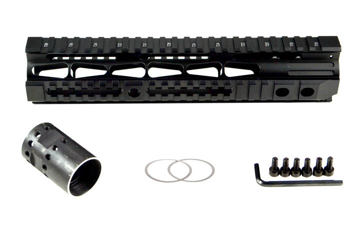 Presma® Kangaroo Series Free Float Handguard Quad Rail 10" Rifle Length for .223 and 5.56