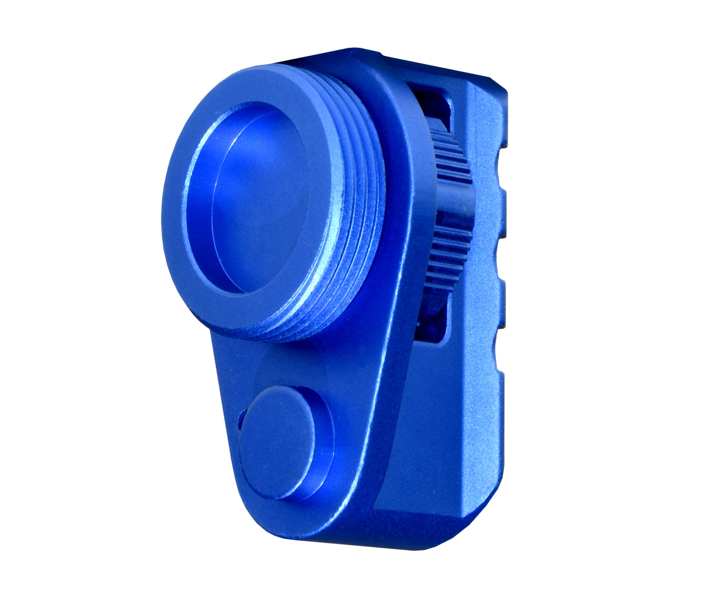 New! Aluminum Bufferless Stock Adapters with Picatinny Rails and QR Holes, Dark Blue