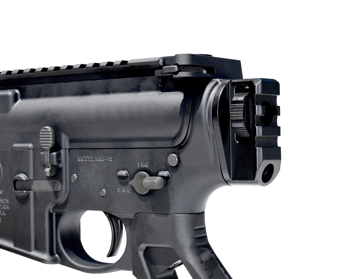 New! Aluminum Bufferless Stock Adapters with Picatinny Rails and QR Holes, Purple