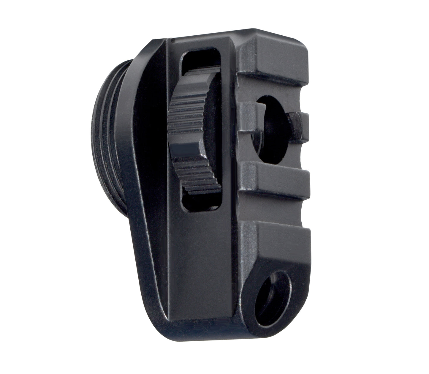 New! Aluminum Bufferless Stock Adapters with Picatinny Rails and QR Holes, Black