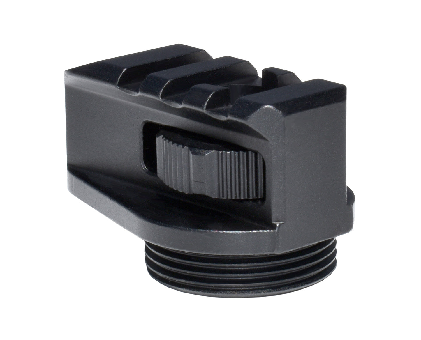 New! Aluminum Bufferless Stock Adapters with Picatinny Rails and QR Holes, Black