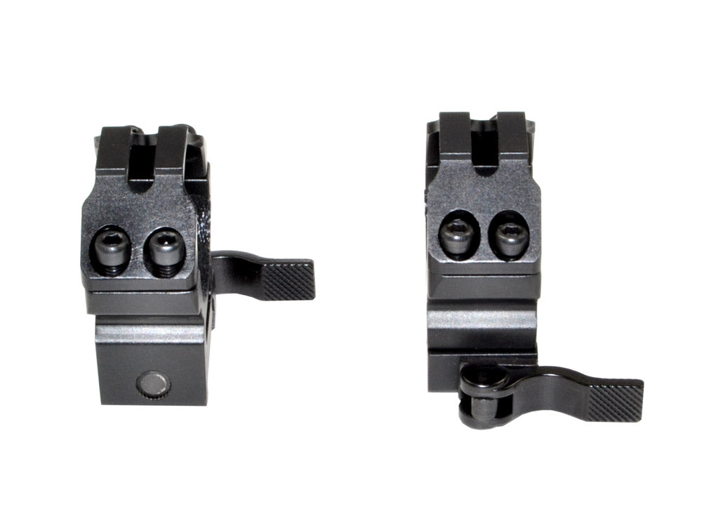 Presma® Wing Series, 30mm Quick Release Medium Profile Scope Rings for Picatinny/Weaver Rails
