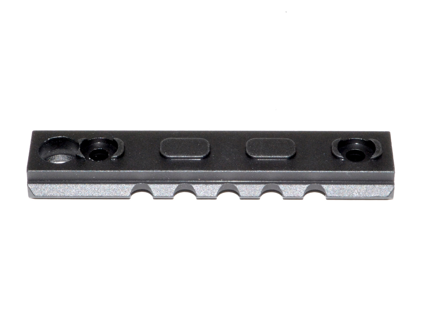 3 Piece Picatinny Rail Section Kit for M-LOK Style Slots, Black Anodized
