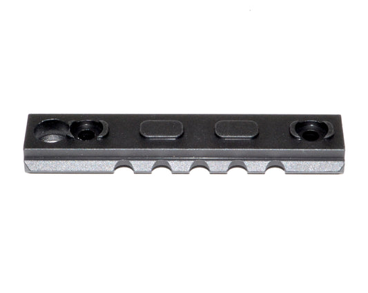 3 Piece Picatinny Rail Section Kit for M-LOK Style Slots, Black Anodized