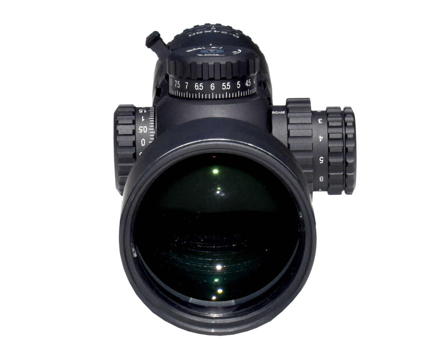 Presma 6-24x50 FFP Compact Rifle Presma Scope, 30mm Tube Diameter, Wide Angle, Side Parallax Adjustment, Illumination