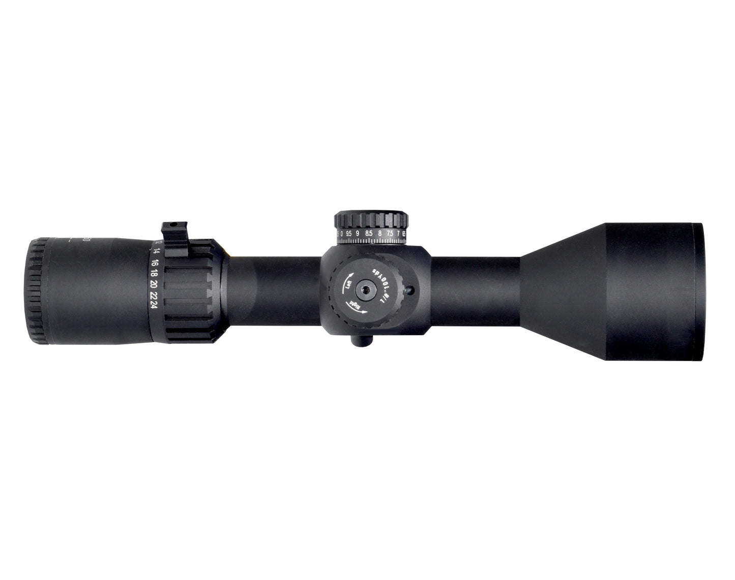 Presma 6-24x50 FFP Compact Rifle Presma Scope, 30mm Tube Diameter, Wide Angle, Side Parallax Adjustment, Illumination