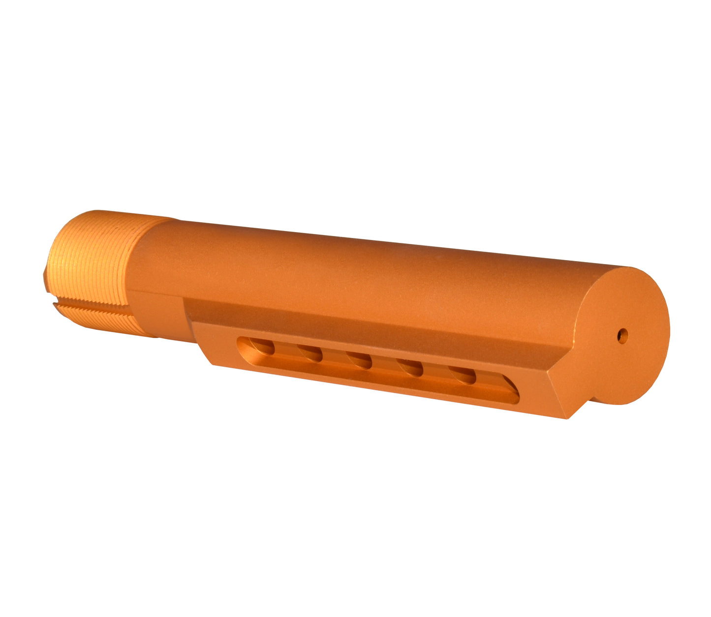 6 Position Military Spec Buffer Tube for AR Stocks, Orange.