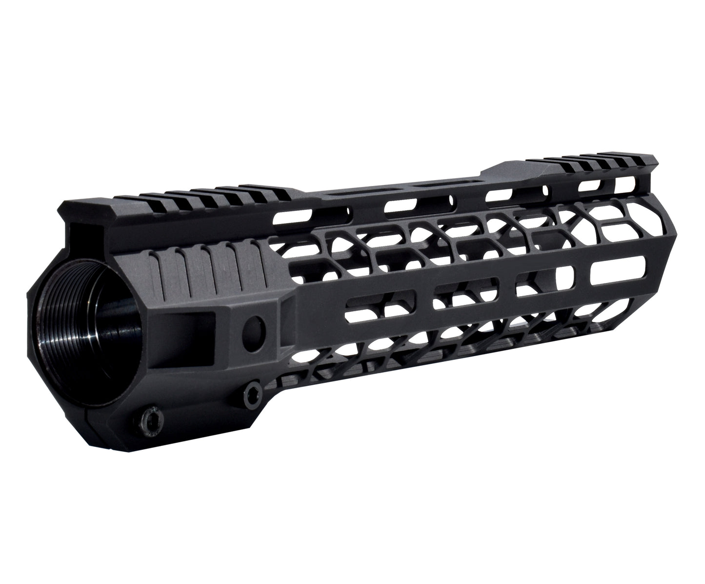 New! Super Light 10" Free Float M-LOK Handguard with Partial Top Rail, AR-10, LR 308. High Profile