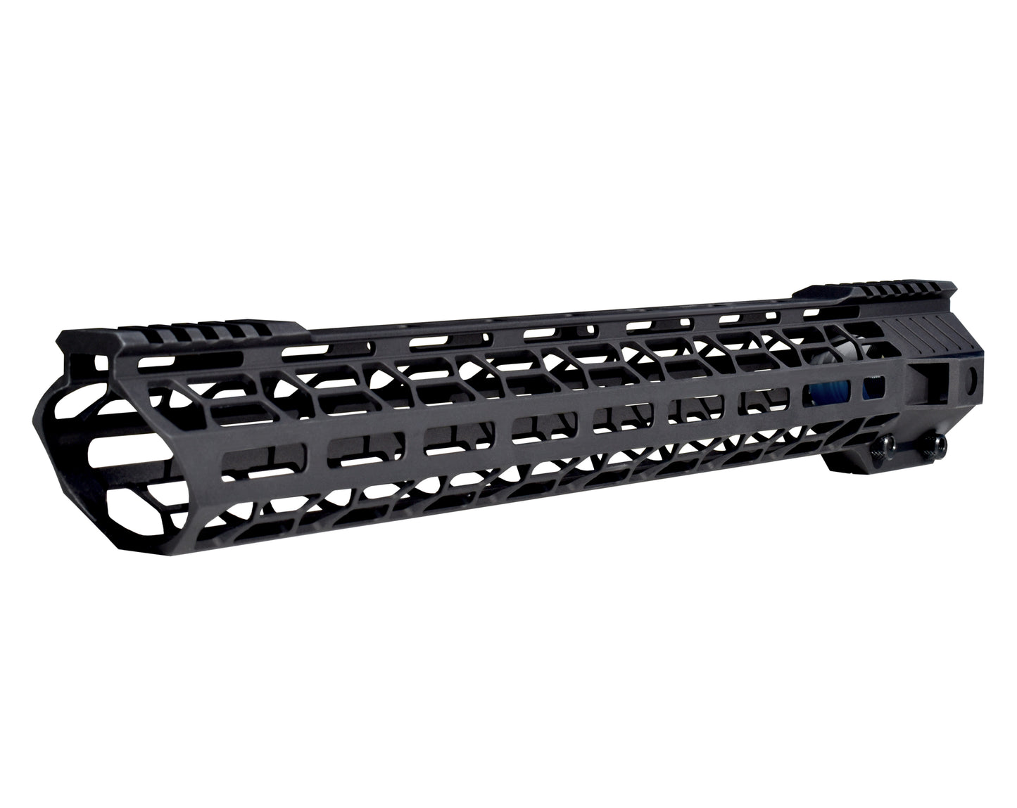 Super Light 17" Free Float M-LOK Handguard with Partial Top Rail, AR-10, LR 308. High Profile