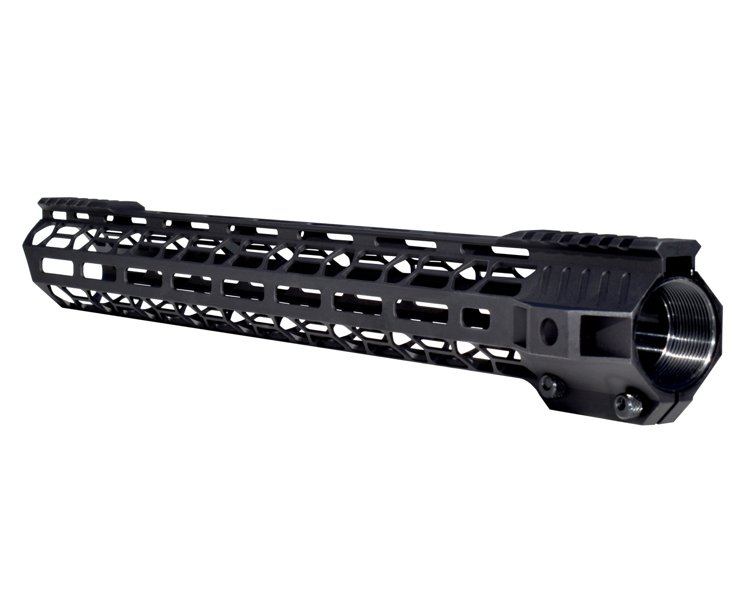 Super Light 17" Free Float M-LOK Handguard with Partial Top Rail, AR-10, LR 308. High Profile