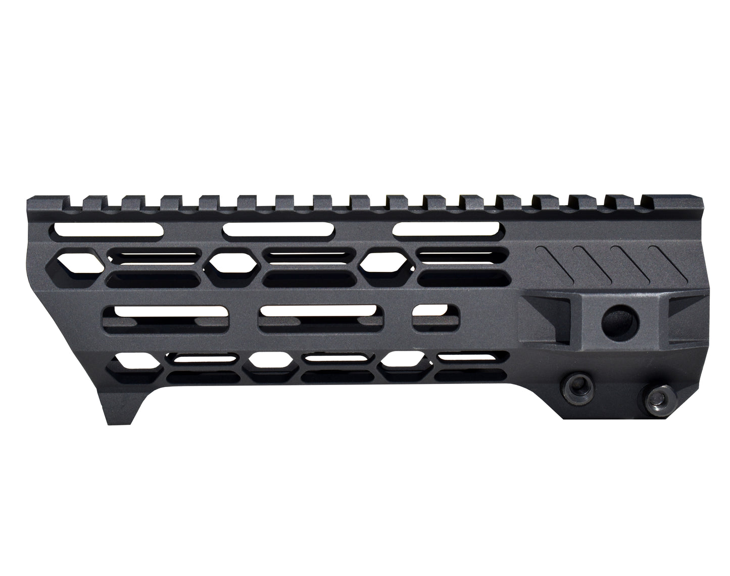 Presma Slim 7" M-LOK Free Float Shark Handguard for AR-15 223/5.56 and AR Pistols, with Integrated Fore-End Hand Stop