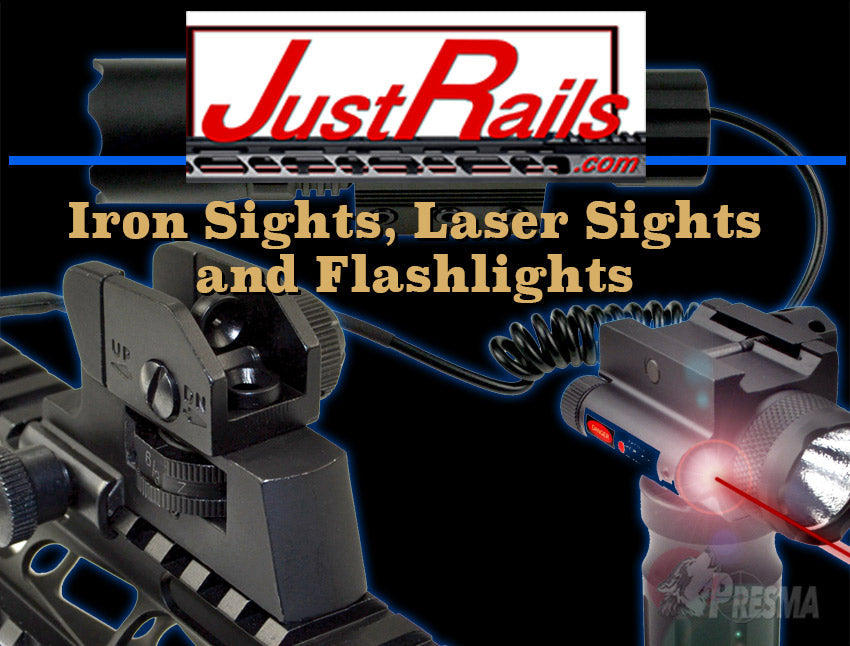 Iron Sights, Laser Sights and Flashlights