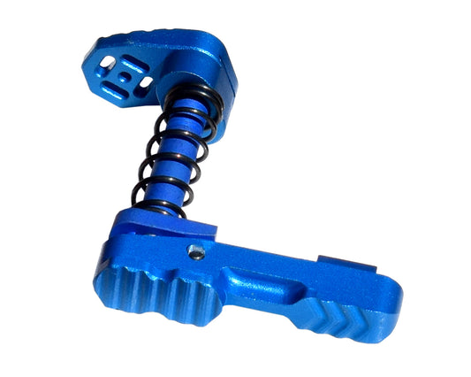 Presma Inc AR-15 Ambidextrous Extended Modular Magazine Release & Catch Button, Dark Blue