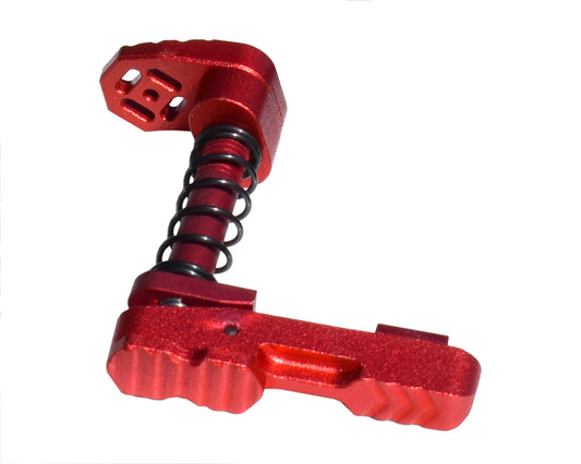 Presma Inc AR-15 Ambidextrous Extended Modular Magazine Release & Catch Button, Red