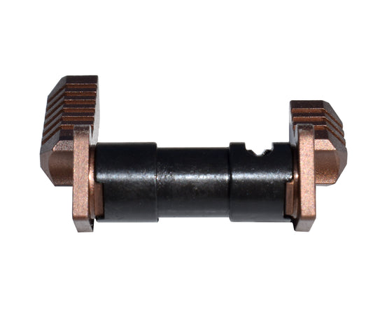 Kexuan AR Aluminum and Steel Ambidextrous Safety Selector Switch, Brown