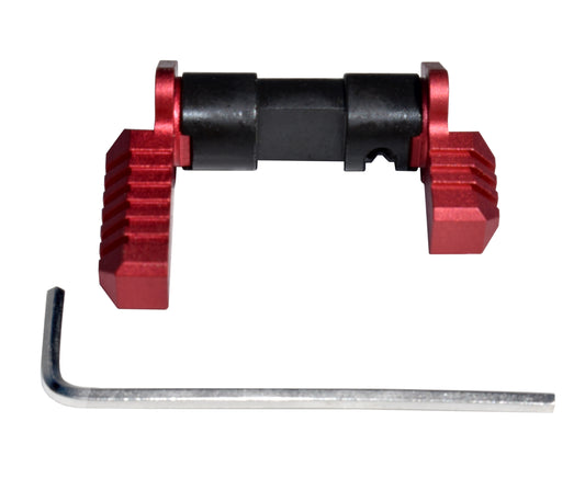 Kexuan AR Aluminum and Steel Ambidextrous Safety Selector Switch, Red
