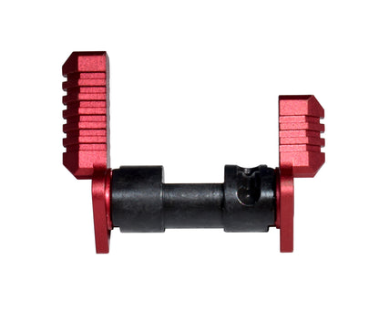 Kexuan AR Aluminum and Steel Ambidextrous Safety Selector Switch, Red