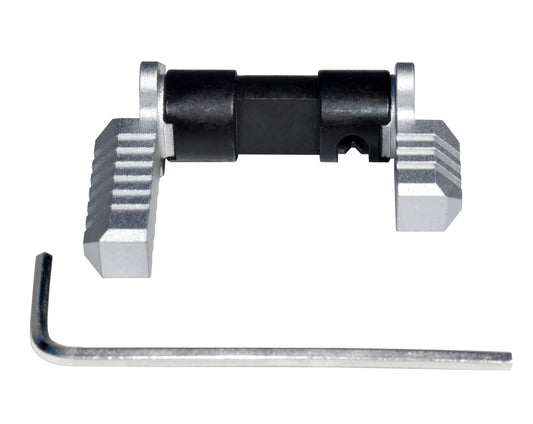 Kexuan AR Aluminum and Steel Ambidextrous Safety Selector Switch, Silver