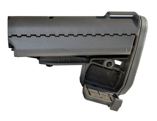 OD Green Buttstock with Recoil Pad and 2 Sided Storage, fits AR Mil Spec Adjustable Buffer Tubes