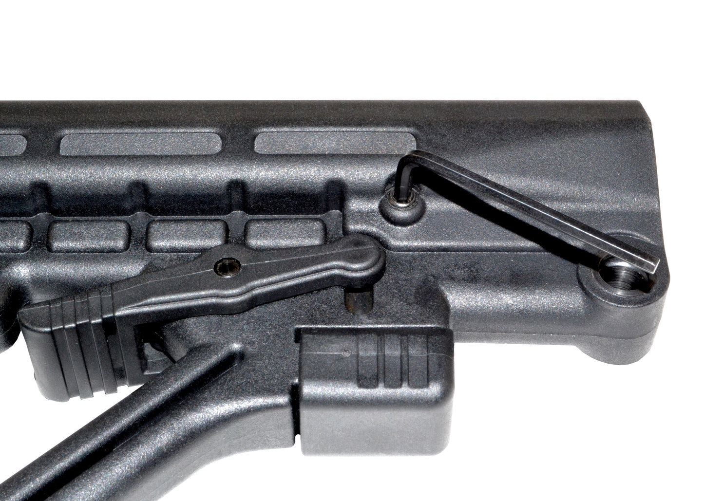 AR Adjustable Commercial Spec ButtStock, with Adjuster Lock and Removable Sling Swivel, Black
