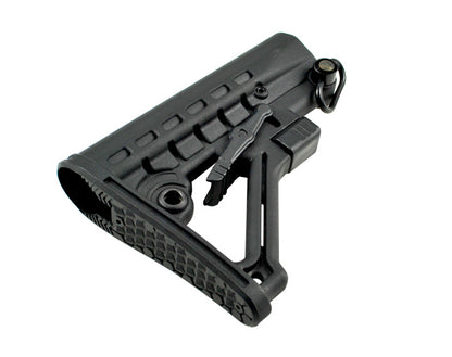AR Adjustable Commercial Spec ButtStock, with Adjuster Lock and Removable Sling Swivel, Black