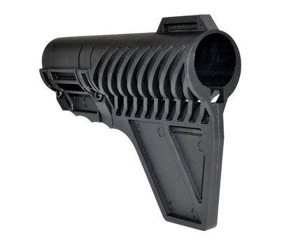Presma Inc's Patented Fixed Stock with Clamp Lock and Fin for AR-15 Pistols