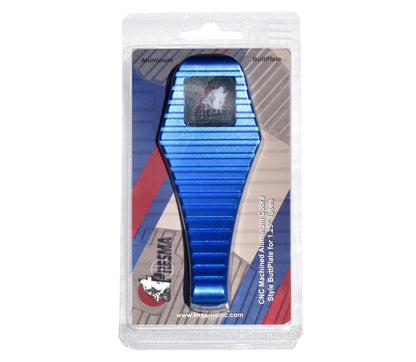 Presma Cobra Style ButtStock Shoulder Plate, Fit Pistol Style Straight Tubes, Dark Blue